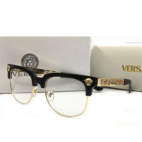 18k gold glass gold frame versace glasses men|versace frames for prescription glasses.